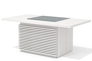 Стол руководителя с декор. траверсом