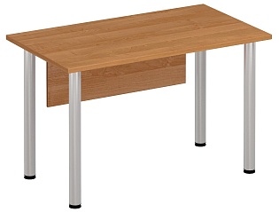 Стол письменный на хромированных опорах с экраном ДСП