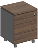 Тумба выкатная 3-ящичная (с замком)