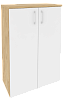 Офисный шкаф средний широкий (2 средних фасада ЛДСП)