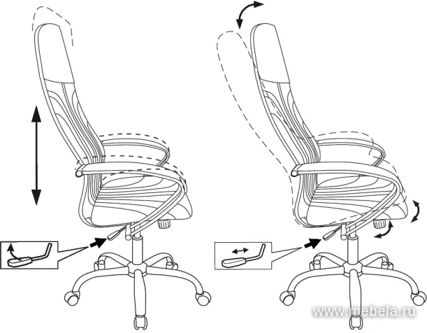 кресло CH-610SL Pu