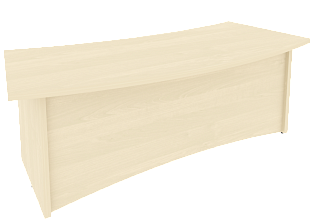 Офисный письменный стол для руководителя (криволинейный)