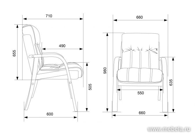 кресло T-9932W-CF-Eco
