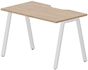 Стол рабочий на металлокаркасе (А-опоры / с эргономичным вырезом)
