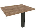 Брифинг для прямолинейного стола (антрацит опора)