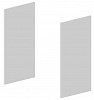 Комплект боковых отделочных панелей для шкафа выс.80см Комплект боковых отделочных панелей для шкафа выс.80см