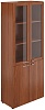 Офисный шкаф высокий широкий со стеклом