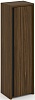 Офисный шкаф высокий узкий правый (высокий фасад ЛДСП)