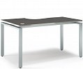 Стол на металлокаркасе письменный эргономичный (правый)