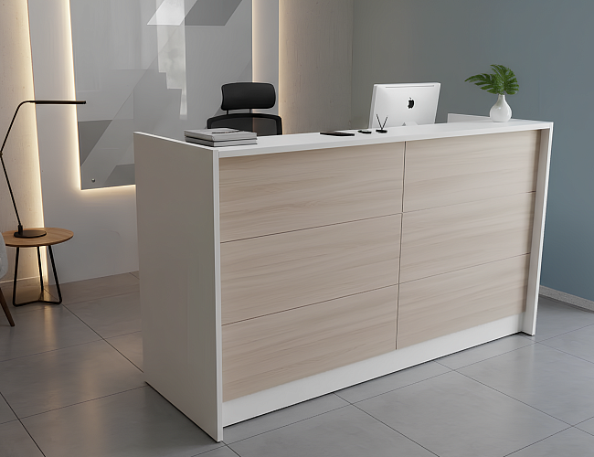 фото стойка ресепшн Steel №4