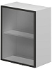 Шкаф кухонный навесной, полка 1 дверь стекло