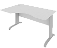 Стол эргономичный на металлокаркасе (левый)