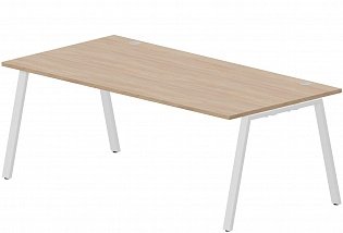 Стол рабочий на металлокаркасе (А-опоры / 2 громмета)