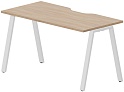 Стол рабочий на металлокаркасе (А-опоры / с эргономичным вырезом)