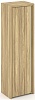 Офисный шкаф высокий узкий левый (высокий фасад ЛДСП)