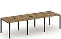 Стол для переговоров на металлокаркасе (3 столешницы)