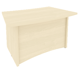 Офисный письменный стол для руководителя (криволинейный)