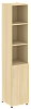 Офисный шкаф узкий полуоткрытый Л/ПР
