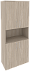 Офисный шкаф высокий широкий (4 низких фасада ЛДСП)