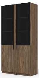 Офисный шкаф высокий комбинированный (полки ЛДСП)