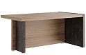 Стол для руководителя письменный с асимметричными опорами (правый)