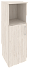 Офисный шкаф средний узкий лев./прав. (1 низкий фасад ЛДСП)
