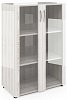 Офисный шкаф широкий средний со стеклом (без топа)