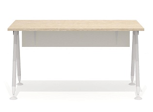 Стол прямой на металлокаркасе