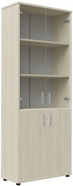 Офисный шкаф для бумаг со стеклом