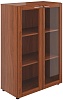 Офисный шкаф средний широкий (со стеклом)