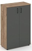 Офисный шкаф средний широкий (2 низких фасада, задняя стенка ЛДСП Офисный шкаф средний широкий (2 низких фасада, задняя стенка ЛДСП