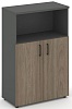 Офисный шкаф средний широкий (2 низких фасада, задняя стенка ЛДСП) Офисный шкаф средний широкий (2 низких фасада, задняя стенка ЛДСП)