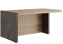 Стол для руководителя письменный с асимметричными опорами (левый)