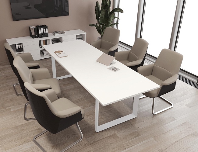 фото столы Onix Metal-O White